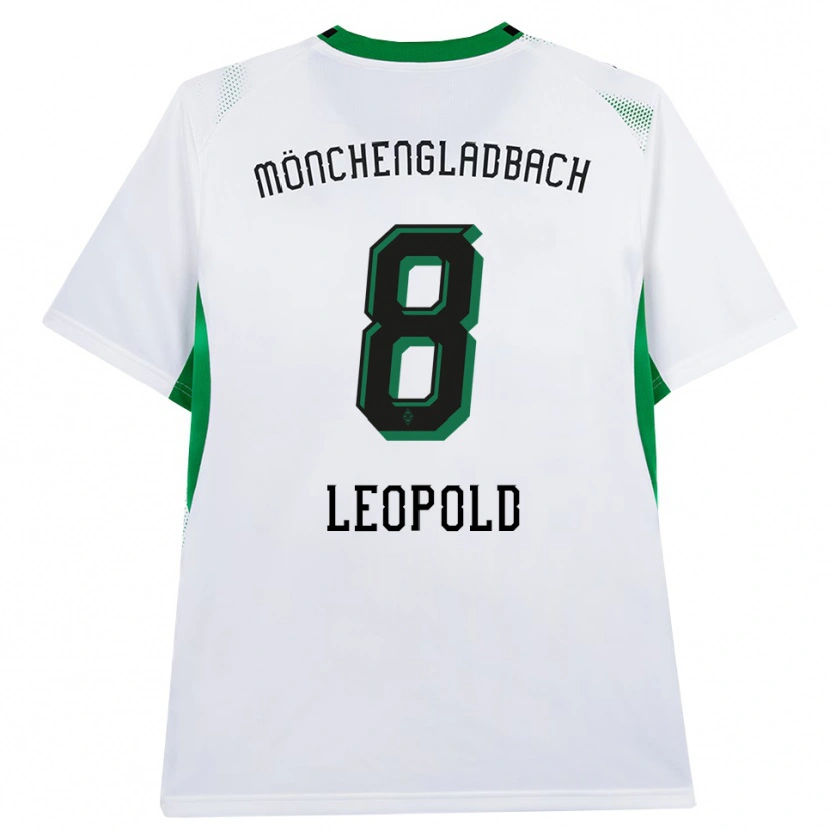 Danxen Kinderen Enzo Leopold #8 Wit Zwart Groen Thuisshirt Thuistenue 2026/27 T-Shirt België