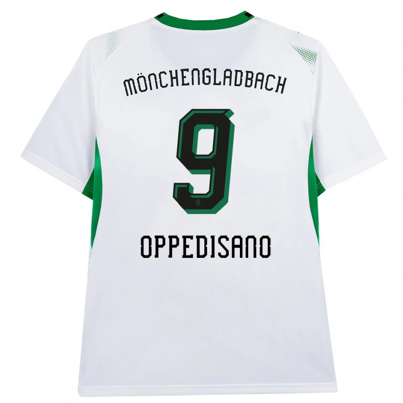 Danxen Kinderen Valentina Oppedisano #9 Wit Zwart Groen Thuisshirt Thuistenue 2026/27 T-Shirt België
