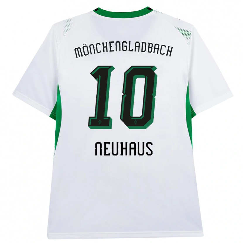 Danxen Kinderen Florian Neuhaus #10 Wit Zwart Groen Thuisshirt Thuistenue 2026/27 T-Shirt België