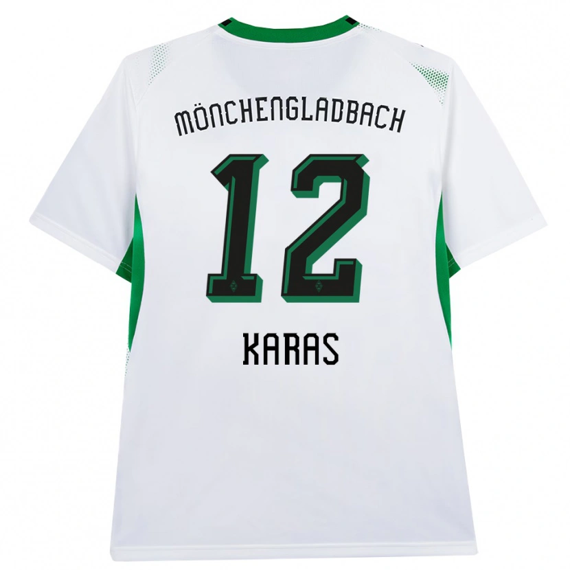 Danxen Kinderen Rafael Karas #12 Wit Zwart Groen Thuisshirt Thuistenue 2026/27 T-Shirt België