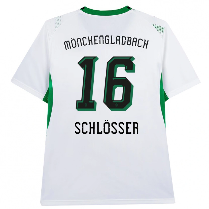 Danxen Kinderen Felix Schlößer #16 Wit Zwart Groen Thuisshirt Thuistenue 2026/27 T-Shirt België