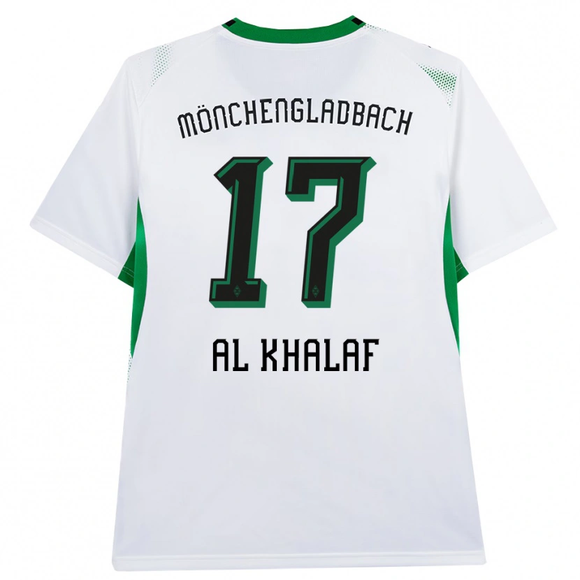 Danxen Kinderen Abdul Al-Khalaf #17 Wit Zwart Groen Thuisshirt Thuistenue 2026/27 T-Shirt België