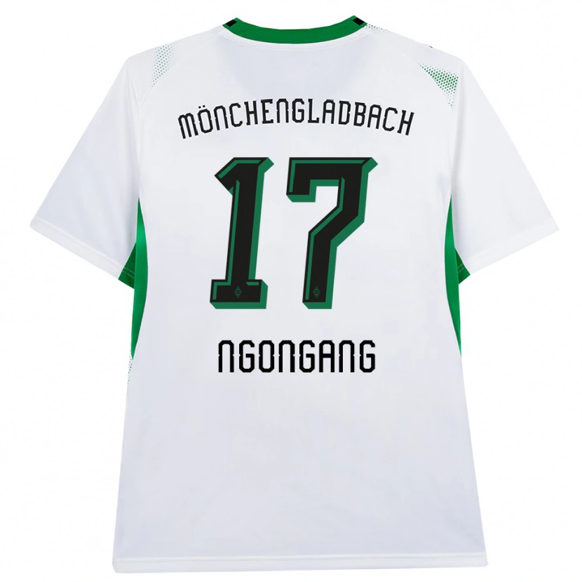 Danxen Kinderen Johann Ngongang #17 Wit Zwart Groen Thuisshirt Thuistenue 2026/27 T-Shirt België