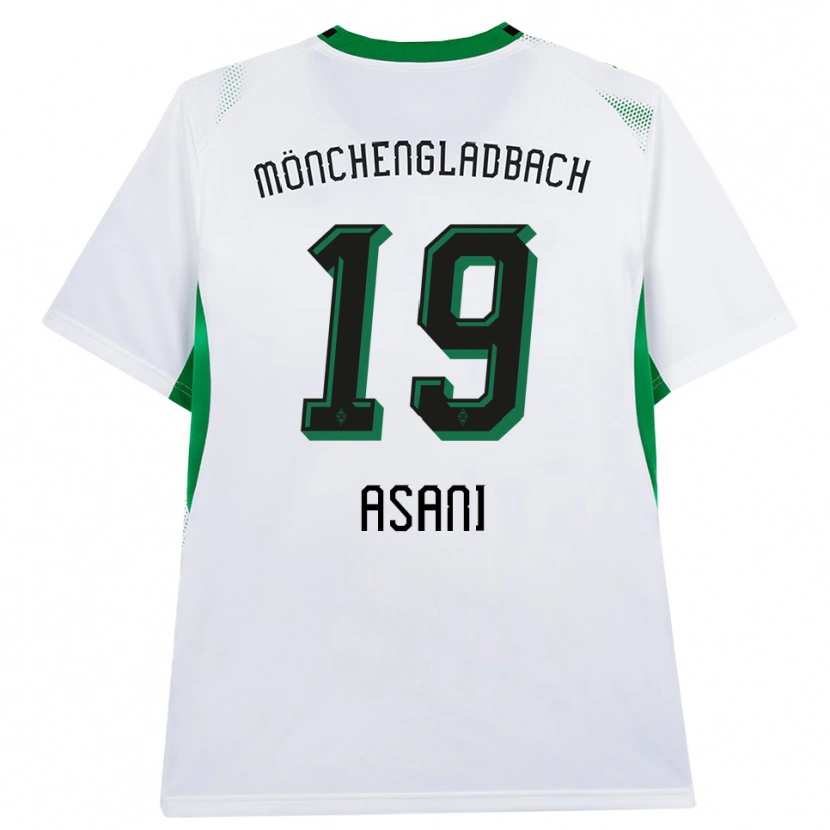 Danxen Kinderen Aldrin Asani #19 Wit Zwart Groen Thuisshirt Thuistenue 2026/27 T-Shirt België