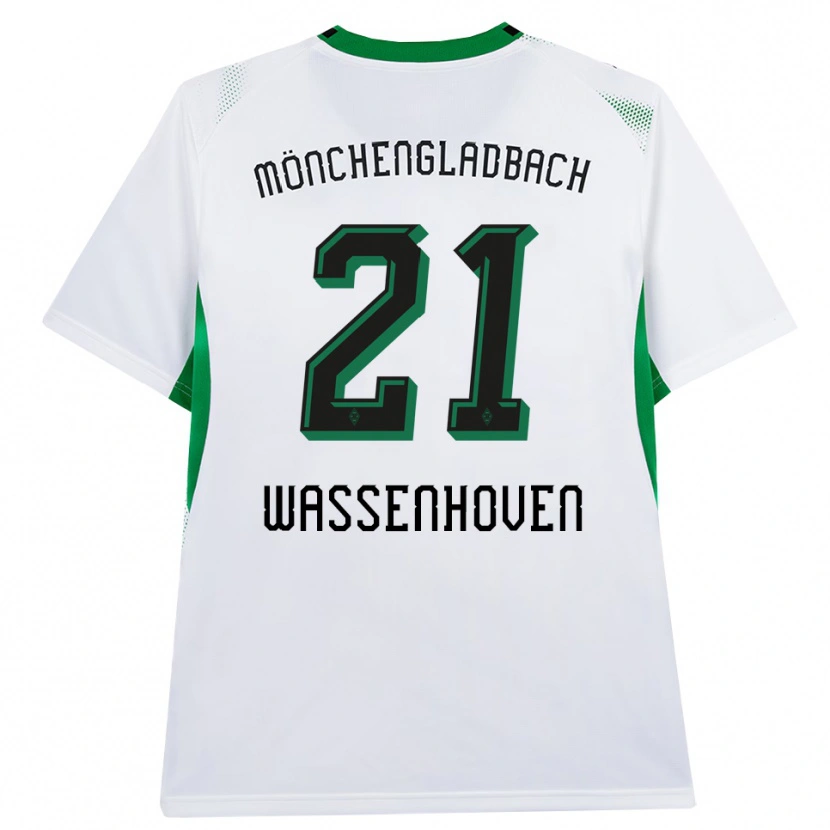 Danxen Kinderen Michelle Wassenhoven #21 Wit Zwart Groen Thuisshirt Thuistenue 2026/27 T-Shirt België