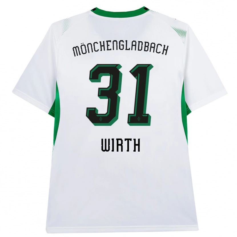 Danxen Kinderen Linus Wirth #31 Wit Zwart Groen Thuisshirt Thuistenue 2026/27 T-Shirt België