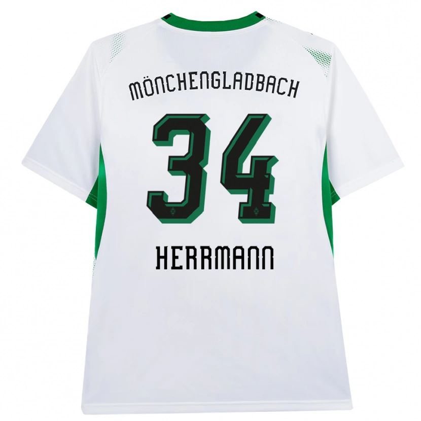 Danxen Kinderen Charles Herrmann #34 Wit Zwart Groen Thuisshirt Thuistenue 2026/27 T-Shirt België