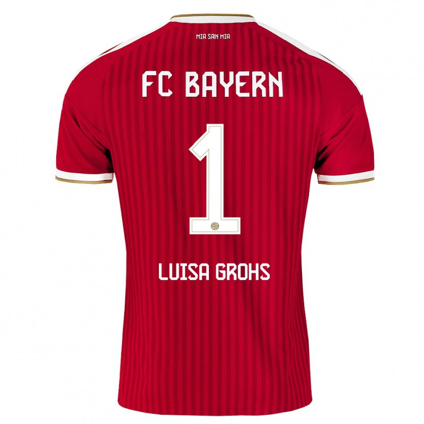 Danxen Kinderen Maria Luisa Grohs #1 Rood Wit Blauw Thuisshirt Thuistenue 2026/27 T-Shirt België