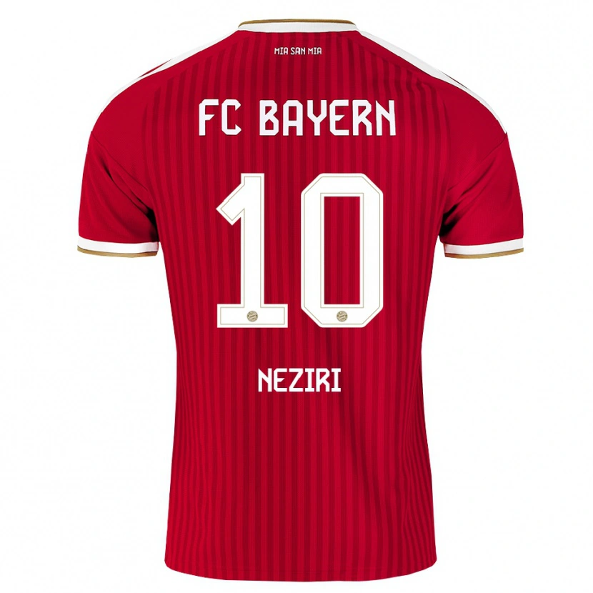 Danxen Kinderen Behar Neziri #10 Rood Wit Blauw Thuisshirt Thuistenue 2026/27 T-Shirt België