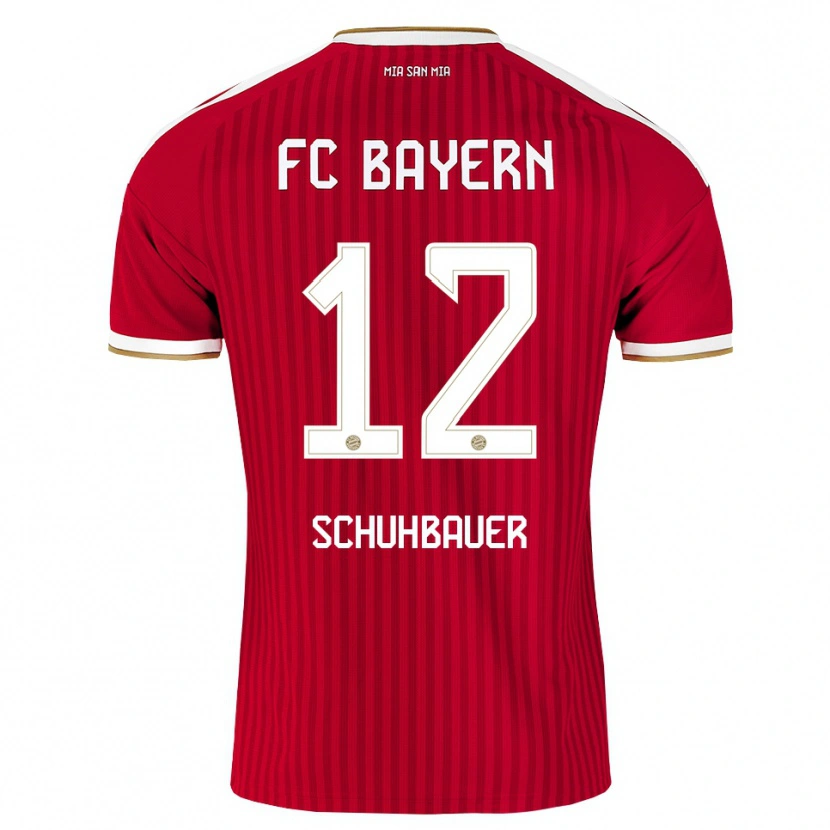 Danxen Kinderen Maximilian Schuhbauer #12 Rood Wit Blauw Thuisshirt Thuistenue 2026/27 T-Shirt België