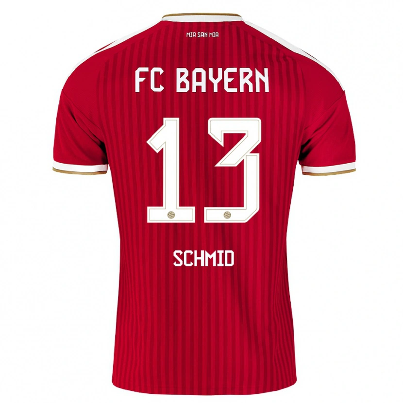 Danxen Kinderen Leopold Schmid #13 Rood Wit Blauw Thuisshirt Thuistenue 2026/27 T-Shirt België