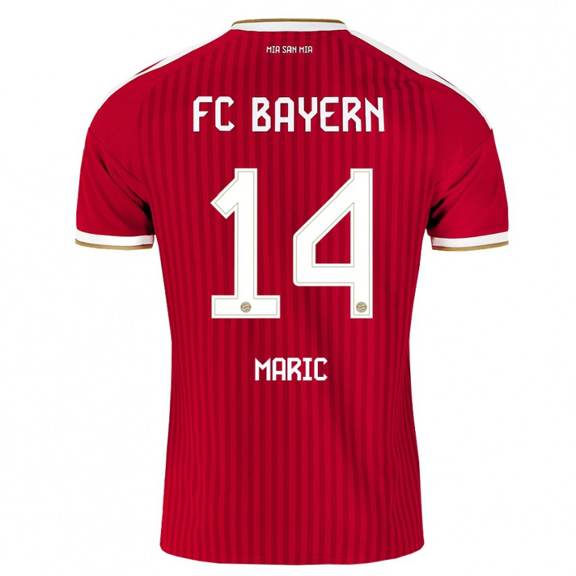 Danxen Kinderen Matteo Maric #14 Rood Wit Blauw Thuisshirt Thuistenue 2026/27 T-Shirt België