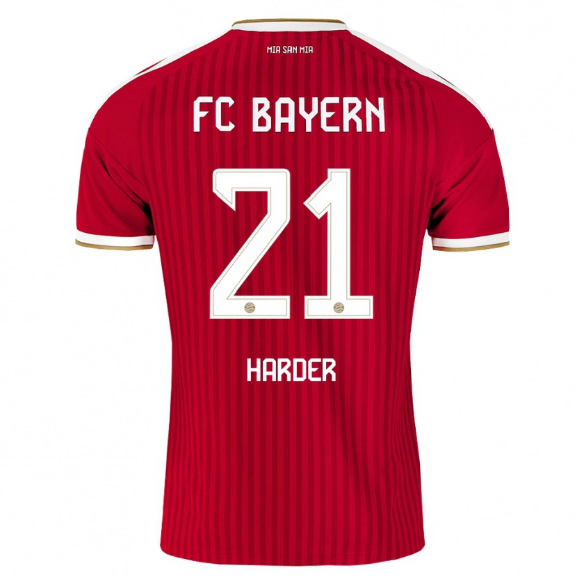 Danxen Kinderen Pernille Harder #21 Rood Wit Blauw Thuisshirt Thuistenue 2026/27 T-Shirt België