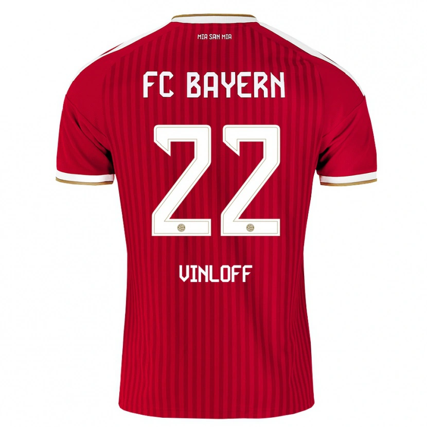 Danxen Kinderen Matteo Vinloff #22 Rood Wit Blauw Thuisshirt Thuistenue 2026/27 T-Shirt België