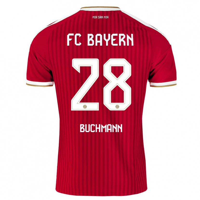 Danxen Kinderen Tarek Buchmann #28 Rood Wit Blauw Thuisshirt Thuistenue 2026/27 T-Shirt België