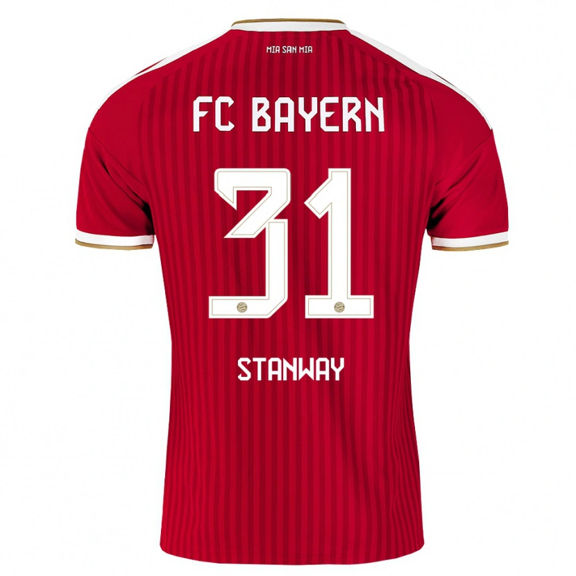 Danxen Kinderen Georgia Stanway #31 Rood Wit Blauw Thuisshirt Thuistenue 2026/27 T-Shirt België