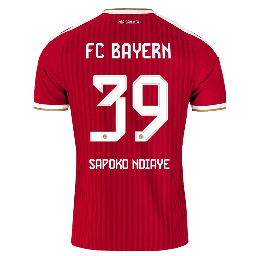 Danxen Kinderen Bara Sapoko Ndiaye #39 Rood Wit Blauw Thuisshirt Thuistenue 2026/27 T-Shirt België