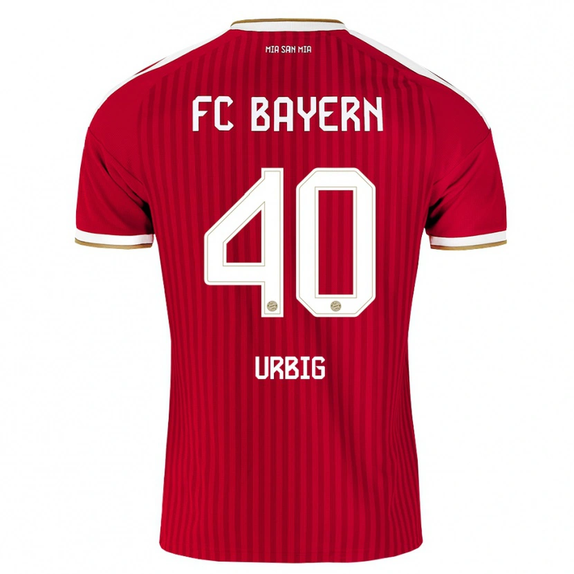 Danxen Kinderen Jonas Urbig #40 Rood Wit Blauw Thuisshirt Thuistenue 2026/27 T-Shirt België
