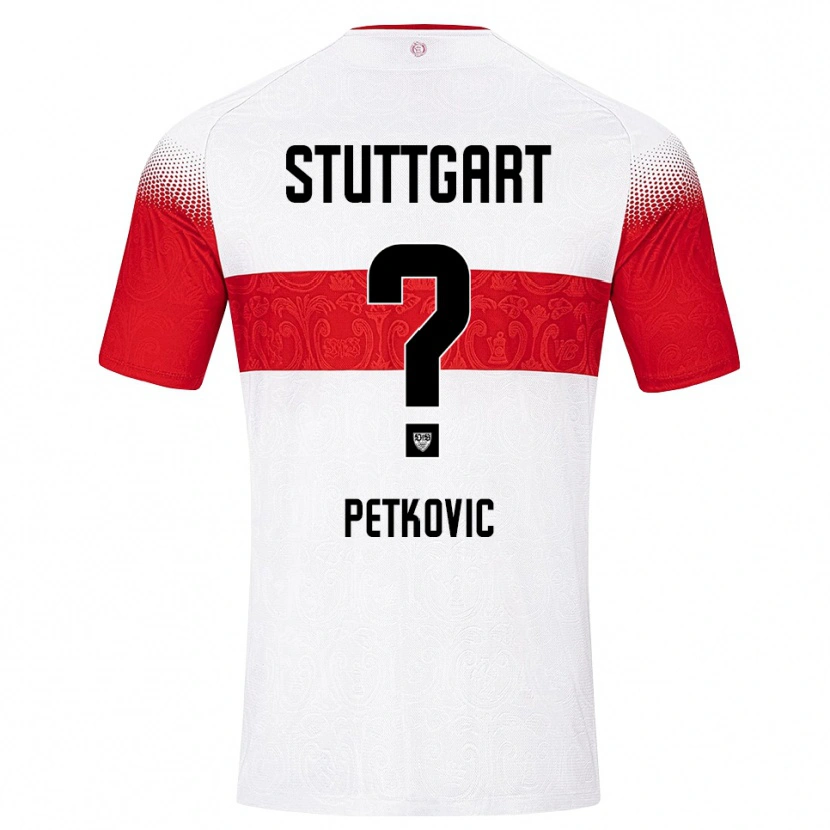 Danxen Kinderen Niko Petkovic #0 Wit Rood Geel Thuisshirt Thuistenue 2026/27 T-Shirt België