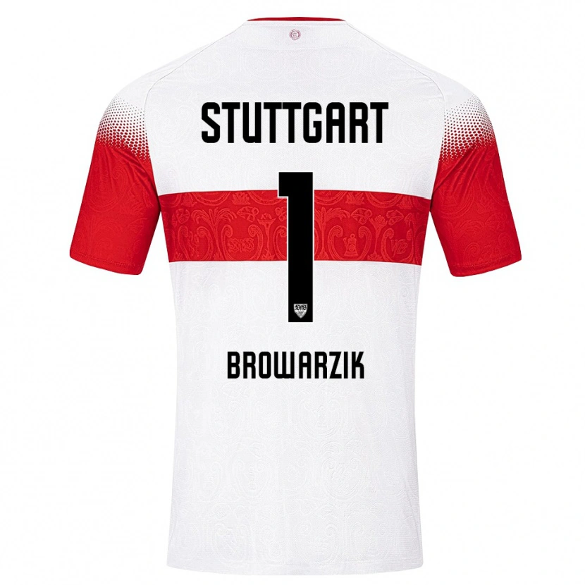 Danxen Kinderen Timo Browarzik #1 Wit Rood Geel Thuisshirt Thuistenue 2026/27 T-Shirt België