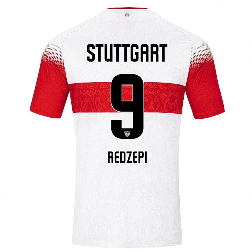Danxen Kinderen Enis Redzepi #9 Wit Rood Geel Thuisshirt Thuistenue 2026/27 T-Shirt België