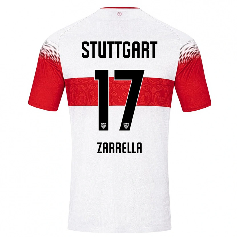 Danxen Kinderen Gabriel Zarrella #17 Wit Rood Geel Thuisshirt Thuistenue 2026/27 T-Shirt België