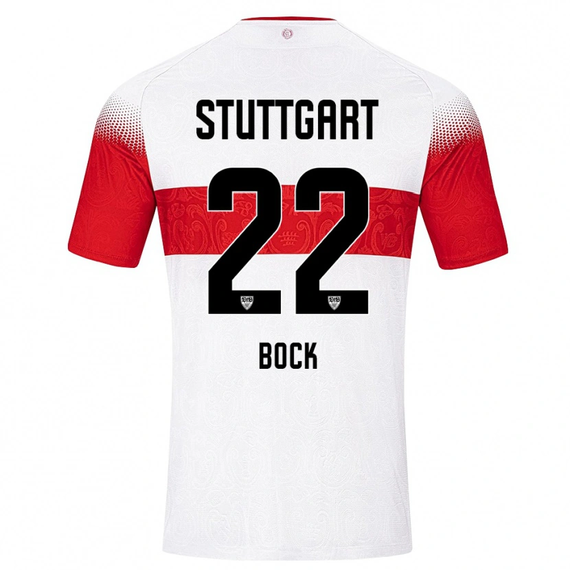 Danxen Kinderen Julian Bock #22 Wit Rood Geel Thuisshirt Thuistenue 2026/27 T-Shirt België