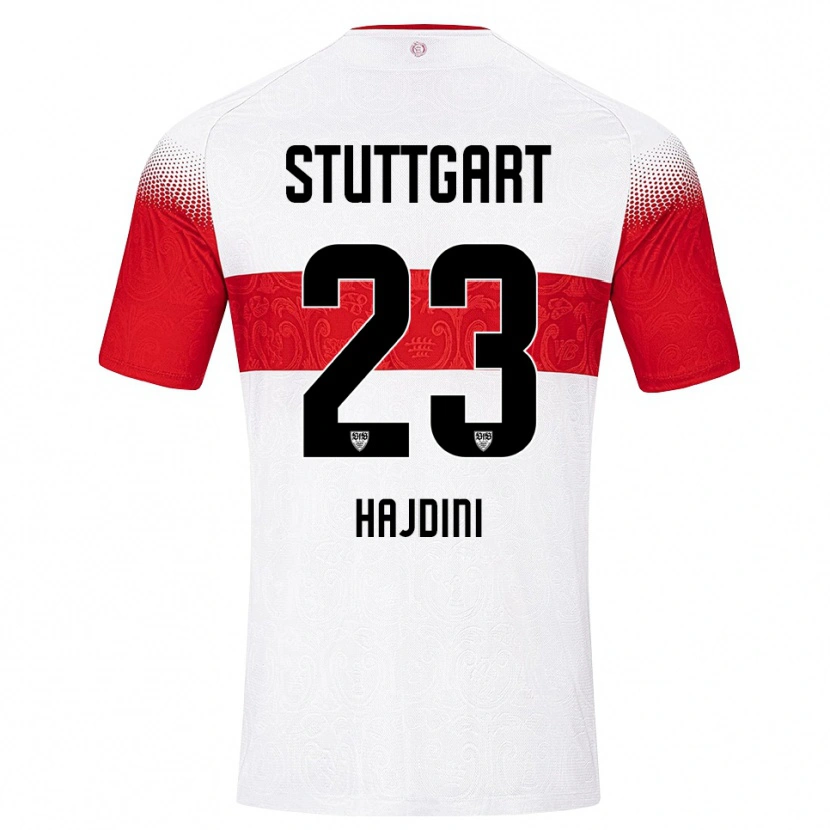 Danxen Kinderen Deli Hajdini #23 Wit Rood Geel Thuisshirt Thuistenue 2026/27 T-Shirt België