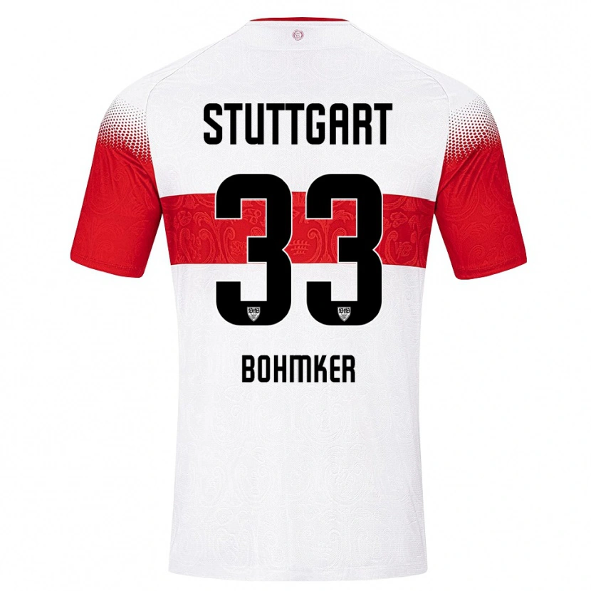 Danxen Kinderen Finn Böhmker #33 Wit Rood Geel Thuisshirt Thuistenue 2026/27 T-Shirt België