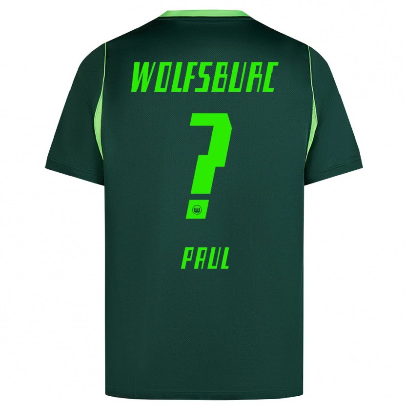 Danxen Kinderen Anton Paul #0 Donkergroen Wit Thuisshirt Thuistenue 2026/27 T-Shirt België