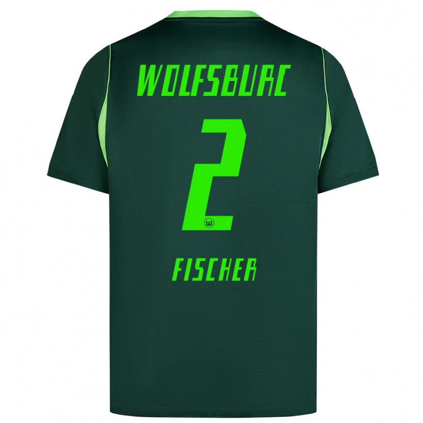 Danxen Kinderen Kilian Fischer #2 Donkergroen Wit Thuisshirt Thuistenue 2026/27 T-Shirt België