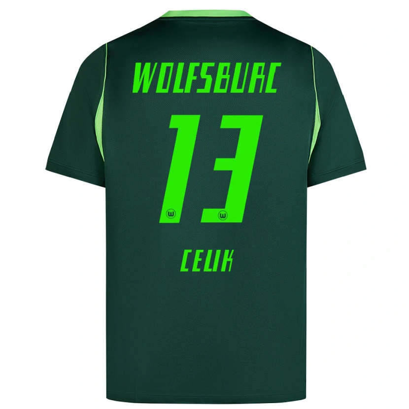 Danxen Kinderen Dennis Celik #13 Donkergroen Wit Thuisshirt Thuistenue 2026/27 T-Shirt België
