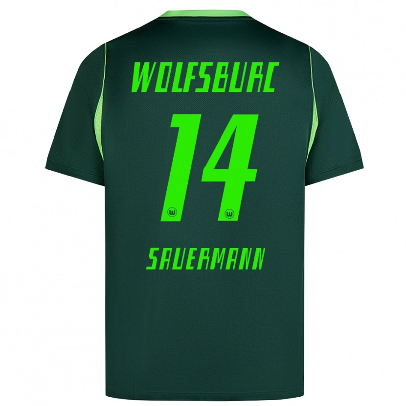 Danxen Kinderen Carlos Sauermann #14 Donkergroen Wit Thuisshirt Thuistenue 2026/27 T-Shirt België