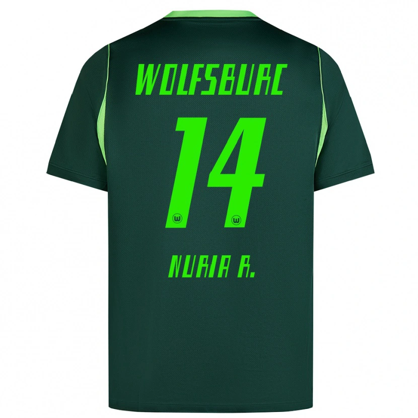 Danxen Kinderen Nuria Rabano #14 Donkergroen Wit Thuisshirt Thuistenue 2026/27 T-Shirt België