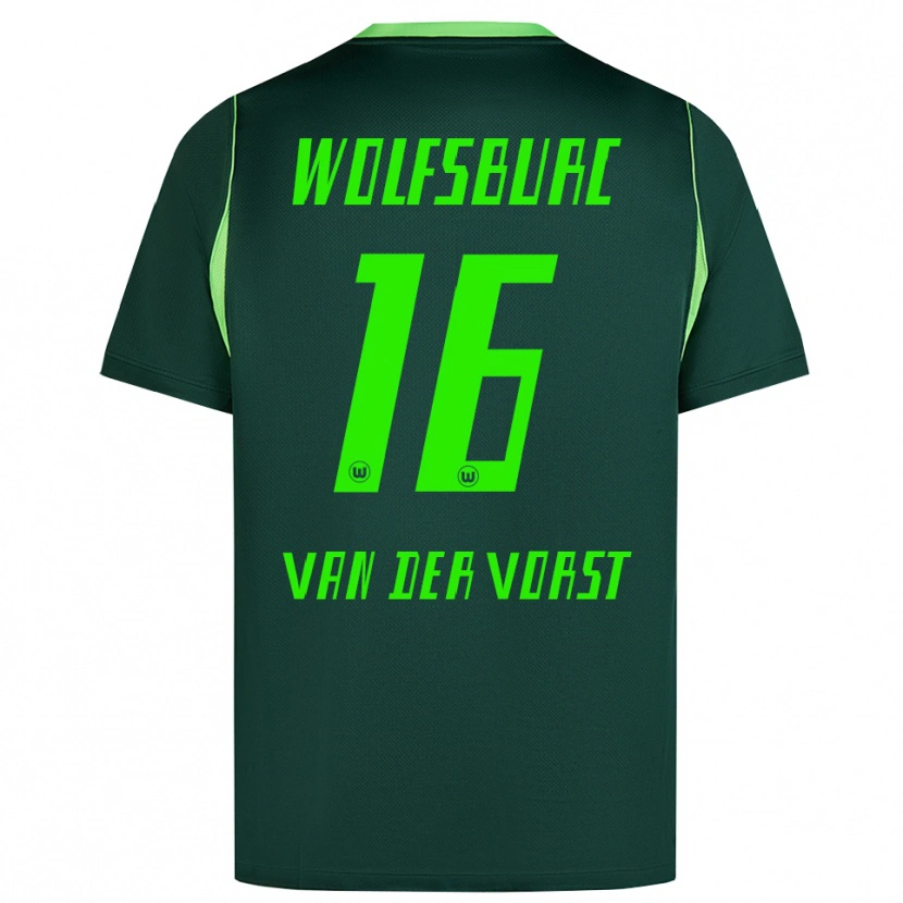 Danxen Kinderen Fynn Van Der Vorst #16 Donkergroen Wit Thuisshirt Thuistenue 2026/27 T-Shirt België