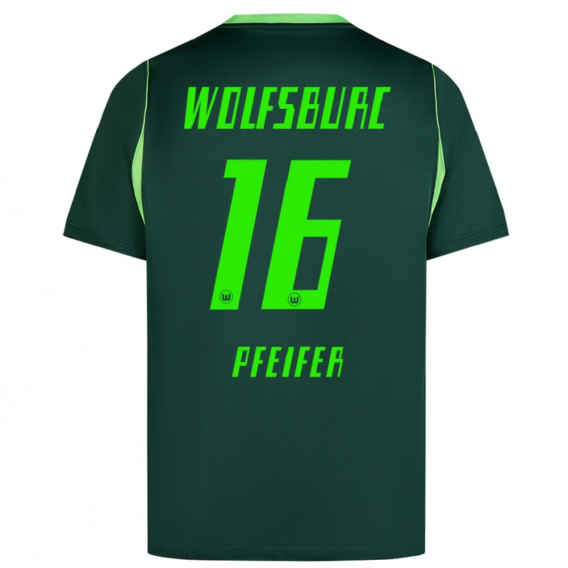 Danxen Kinderen Leo Pfeifer #16 Donkergroen Wit Thuisshirt Thuistenue 2026/27 T-Shirt België