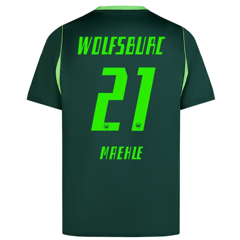 Danxen Kinderen Joakim Maehle #21 Donkergroen Wit Thuisshirt Thuistenue 2026/27 T-Shirt België