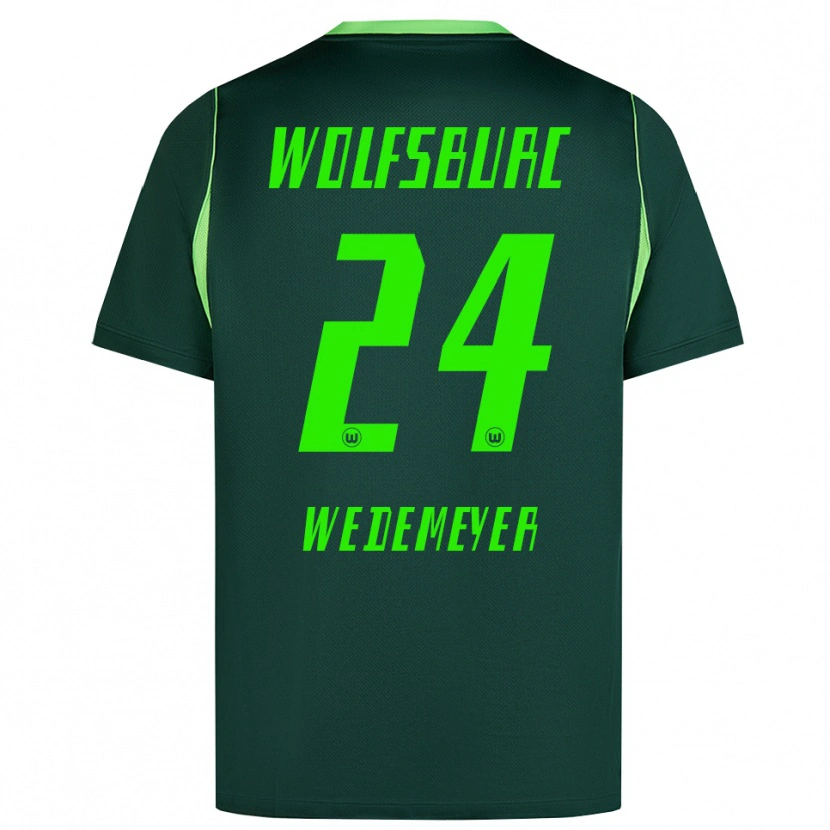 Danxen Kinderen Joelle Wedemeyer #24 Donkergroen Wit Thuisshirt Thuistenue 2026/27 T-Shirt België