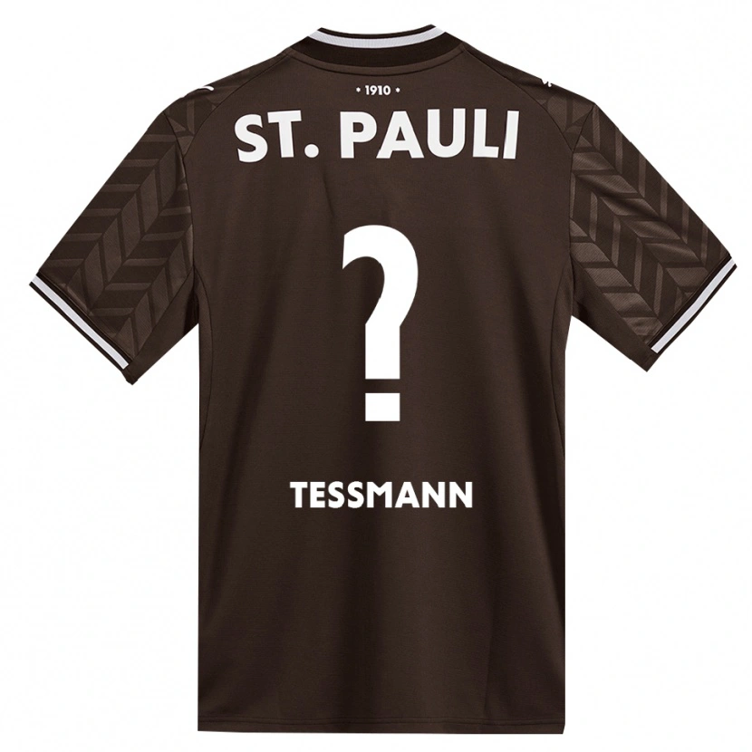 Danxen Kinderen Niklas Teßmann #0 Cafe Wit Thuisshirt Thuistenue 2026/27 T-Shirt België