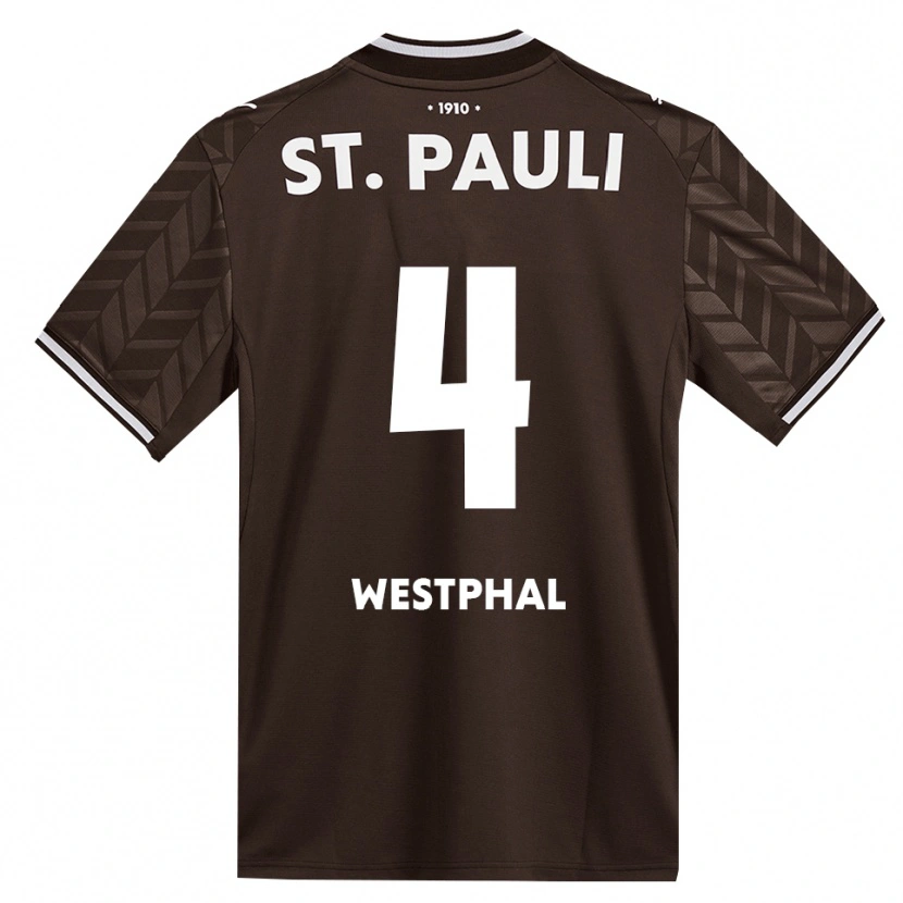 Danxen Kinderen Jannik Westphal #4 Cafe Wit Thuisshirt Thuistenue 2026/27 T-Shirt België