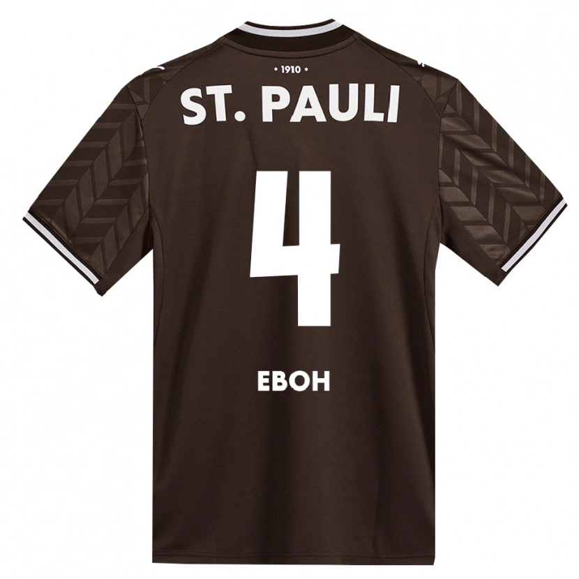 Danxen Kinderen Emmanuel Eboh #4 Cafe Wit Thuisshirt Thuistenue 2026/27 T-Shirt België