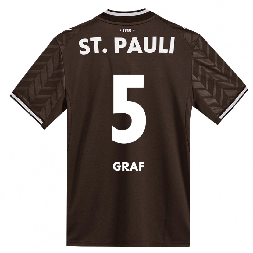 Danxen Kinderen Alexander Graf #5 Cafe Wit Thuisshirt Thuistenue 2026/27 T-Shirt België