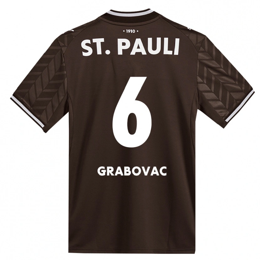 Danxen Kinderen Danijel Grabovac #6 Cafe Wit Thuisshirt Thuistenue 2026/27 T-Shirt België