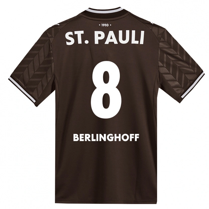 Danxen Kinderen Marlene Berlinghoff #8 Cafe Wit Thuisshirt Thuistenue 2026/27 T-Shirt België