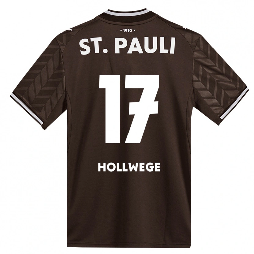 Danxen Kinderen Jonah Hollwege #17 Cafe Wit Thuisshirt Thuistenue 2026/27 T-Shirt België