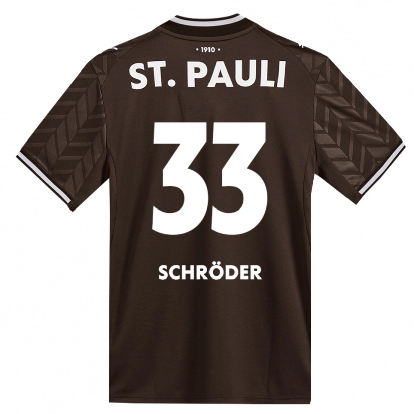 Danxen Kinderen Lennard Schröder #33 Cafe Wit Thuisshirt Thuistenue 2026/27 T-Shirt België