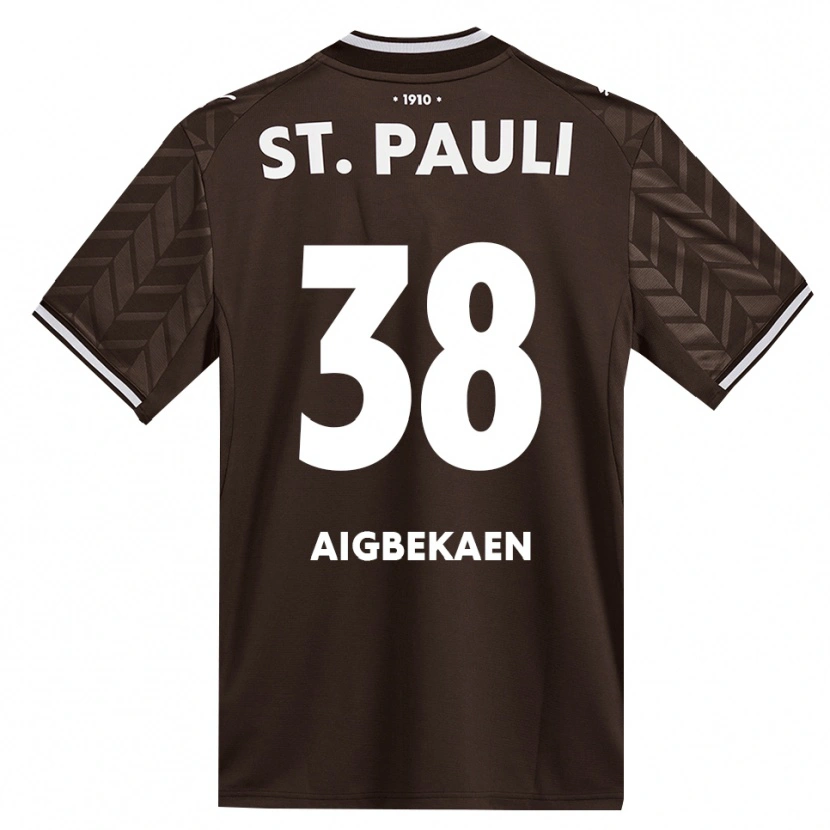 Danxen Kinderen Romeo Aigbekaen #38 Cafe Wit Thuisshirt Thuistenue 2026/27 T-Shirt België
