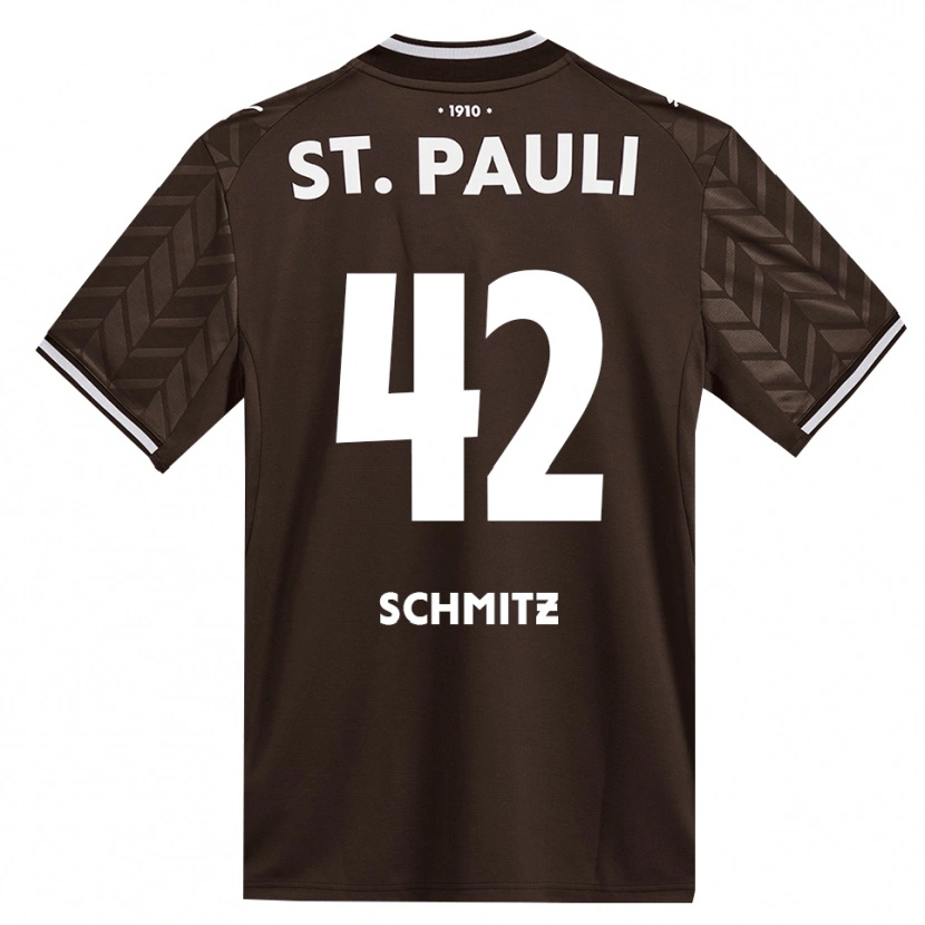 Danxen Kinderen Marwin Schmitz #42 Cafe Wit Thuisshirt Thuistenue 2026/27 T-Shirt België