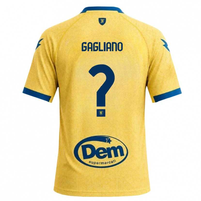 Danxen Kinderen Mattia Gagliano #0 Khaki Zwart Blauw Thuisshirt Thuistenue 2026/27 T-Shirt België