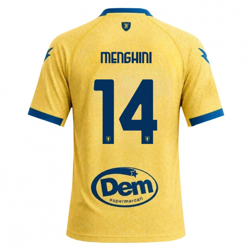 Danxen Kinderen Lorenzo Menghini #14 Khaki Zwart Blauw Thuisshirt Thuistenue 2026/27 T-Shirt België